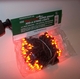 Orange Christmas Lights - Orange Mini Lights, Black Wire w/ Ceramic Orange Lights