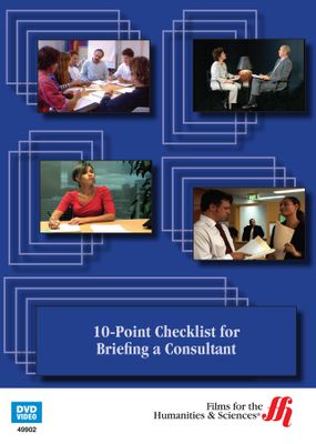 10-Point Checklist for Briefing a Consultant (Enhanced DVD)