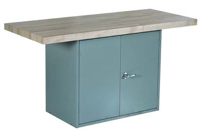 DIVERSIFIED WOODCRAFTS 2-Station Workbench w/0 vises (Quick Ship)-18 Wt-115/90
