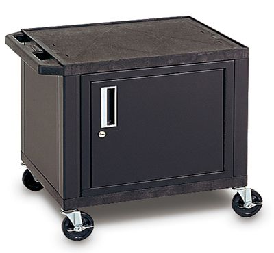 H. Wilson 26"H-42"H TUFFY CART w/Cabinet