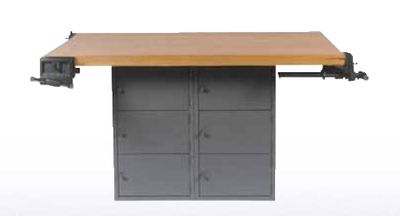 DIVERSIFIED WOODCRAFTS 4-Station Workbench w/0 vises (Quick Ship)-37 Wt-220/205