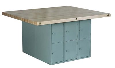 DIVERSIFIED WOODCRAFTS 4-Station Workbench w/0 vises (Quick Ship)