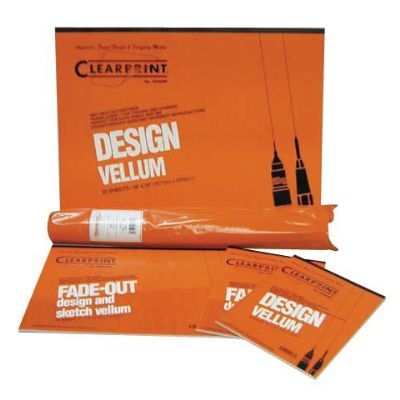 Clearprint® 1020 Series 22 x 34 Unprinted Vellum 100-Sheet Pack