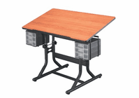 Alvin CraftMaster Art, Drawing, and Hobby Table White Base with White Top