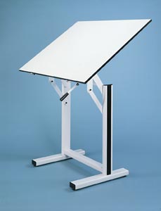 Alvin® Ensign Table, White Base White Top 36" x 48"