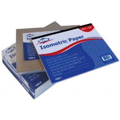 Alvin® Isometric Paper 500-Sheet Pack 8.5" x 11"