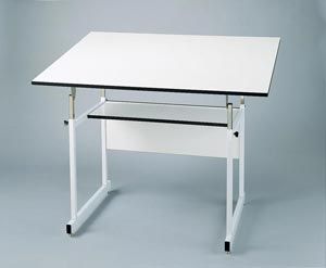 Alvin® WorkMaster® Jr. Table, White Base, White Top 31