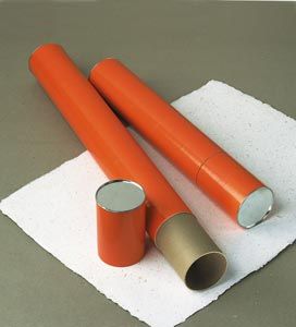 Alvin® Orange Fiberboard Tubes 25" (Box of 12)