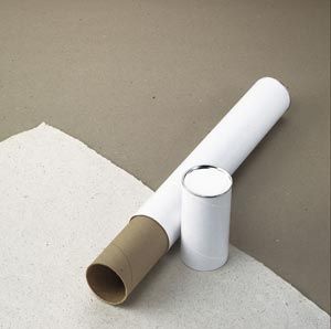 Alvin® White Fiberboard Tubes 25" (box of 24)
