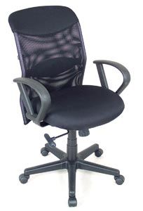 Alvin Salambro Mesh Fabric Managers Office Height Chair
