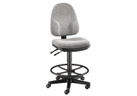 Alvin Medium Gray High Back Drafting Height Monarch Chair