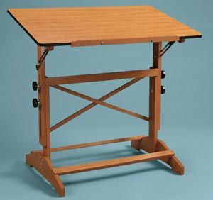 Alvin&#174; Pavillon Art and Drawing Table Cherry Melamine Top 24" x 36"