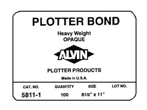 Alvin Plotter Bond Opaque 18X24 (250 sheets)