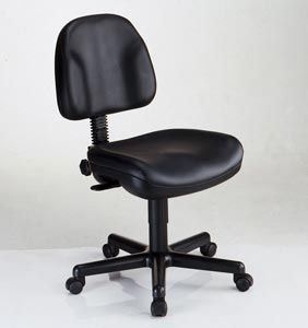 Alvin Task Chair-"Premo" Blk Leather