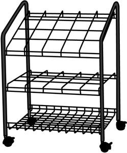 Alvin® Wire Bin Roll File 20 Slots - Click to enlarge