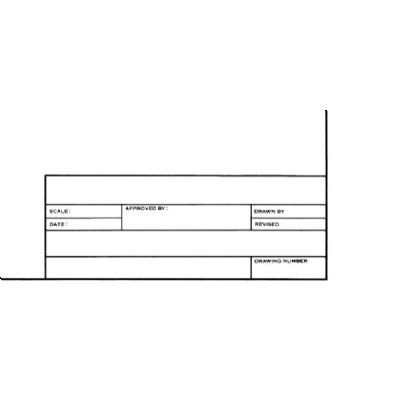 Alvin® Alva-Line Tracing Paper with Title Block and Border 100-Sheet Pack 12 x 18 - Click to enlarge