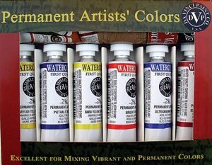 Alvin Watercolor Set/6 15 Ml Tubes