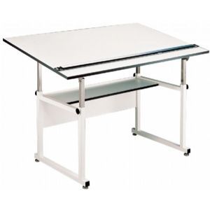Alvin Workmaster White Base W/36X48 Top - Click to enlarge