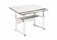 Alvin Workmaster White Base W/36X48 Top