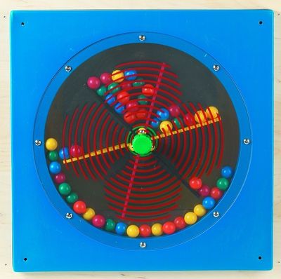 ANATEX Busy Cube - Paddle Wheel Wall Panel