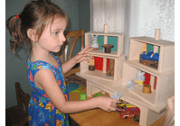 Beka Maple Wood DOLL HOUSE 