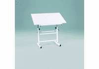 BelAire Neuvo Table Base with Martin White Top, 30" x 42"