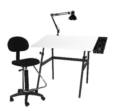 Berkeley 4-pc  Drafting Station Combo
