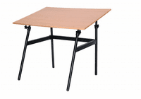 Berkeley Classic Black Base with 24" x 36" Cherrywood B Top