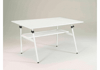 Berkeley Classic Combo PRO White Base with 30x42" Cherrywood Top with Shelf Unit