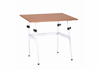 Berkeley Classic White Base with 30" x 42" Cherrywood C Top