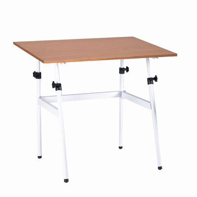 Berkeley Classic White Base with 30" x 42" Cherrywood C Top