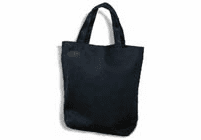 BW OPEN Tote - BLACK CANVAS, 13 x 13 x 4