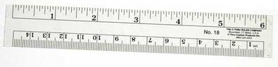 C-Thru Co-Ed Ruler - 12 in.