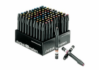 Chartpak Marker Set 100Pc W/Caddy