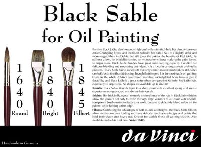 da Vinci Black Sable Bright-1840