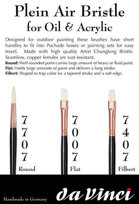 da Vinci Plein Air Bristle Round Brush Series-7707