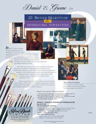 Daniel Greene 20 Brush Professional Portraiture Silver Brush Master Set - Click to enlarge