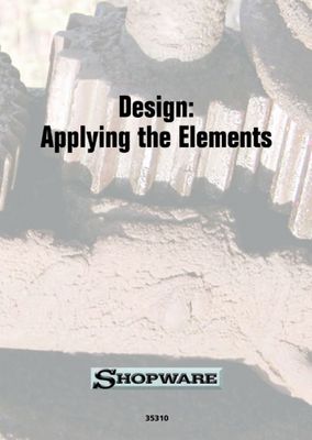 Design: Applying the Elements  Video VHS/DVD (CC)