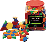 DIDAX Wooden Pattern Blocks (1 cm)