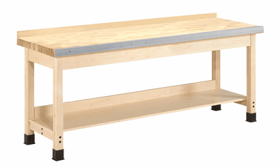 DIVERSIFIED WOODCRAFTS Aux. Workbench - Wall Series., 37"-14