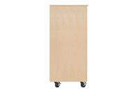 DIVERSIFIED WOODCRAFTS Diversified Woodcrafts Mobile Tote Tray Storage Cabinet - 24 trays
