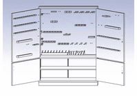 DIVERSIFIED WOODCRAFTS Electricity Tool Storage Cabinet