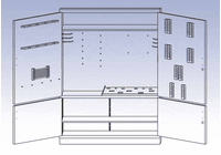 DIVERSIFIED WOODCRAFTS Foundry Tool Storage Cabinet
