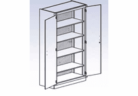 DIVERSIFIED WOODCRAFTS General and Tool Storage Cabinet-35