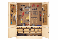 DIVERSIFIED WOODCRAFTS General Tool Storage Cabinet with Tools