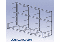 DIVERSIFIED WOODCRAFTS Metal Lumber Storage Rack