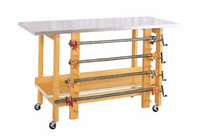 DIVERSIFIED WOODCRAFTS Mobile Glue & Stain Bench - wood