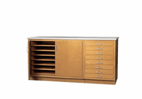 DIVERSIFIED WOODCRAFTS Paper Storage Cabinet - 1-1/4" top 35-3/4"H