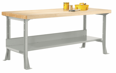DIVERSIFIED WOODCRAFTS Shain Steel Workbench - 2-1/4" M-13