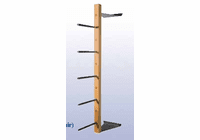 DIVERSIFIED WOODCRAFTS Wall Mounted Lumber Rack - 5-Arms